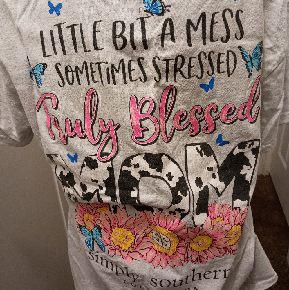 Simply Southern Blessed Mom shirt